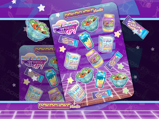 Weight loss Food Sticker Sheet