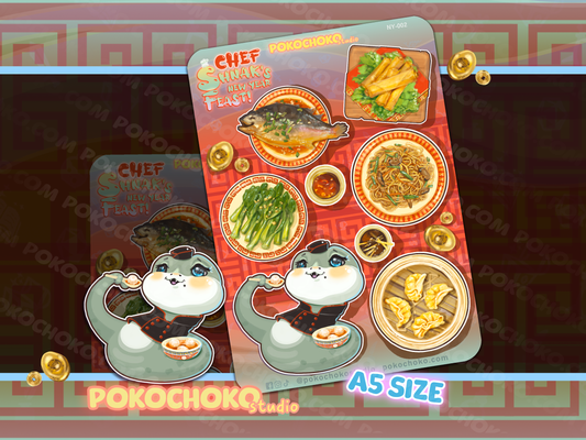 Lunar New Year 2025, the year of the Snake Sticker sheet