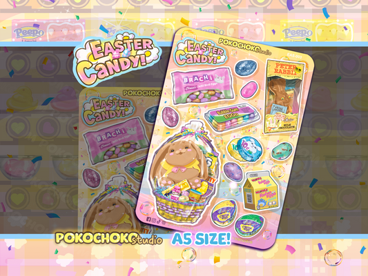 Cute Easter Candy Sticker Sheet!