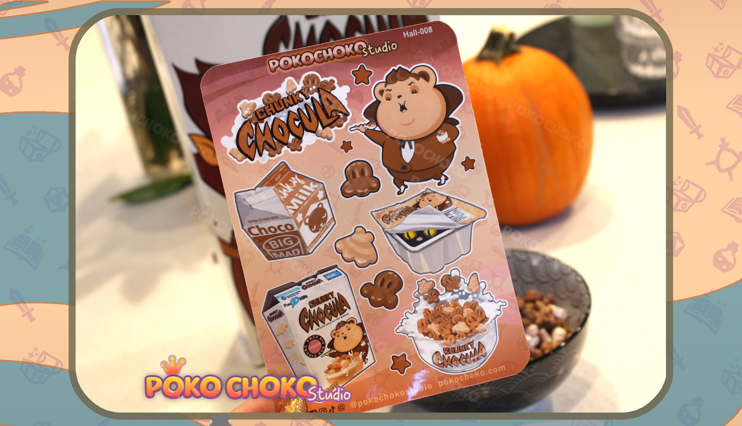 Chocula Halloween Cereal Sticker Sheet