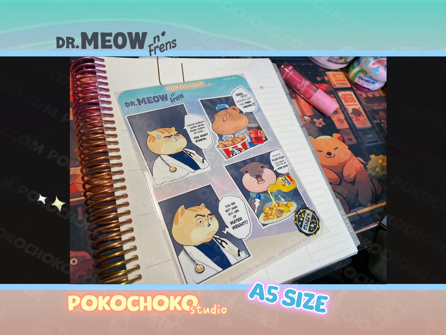Dr. Meow Sticker Sheet