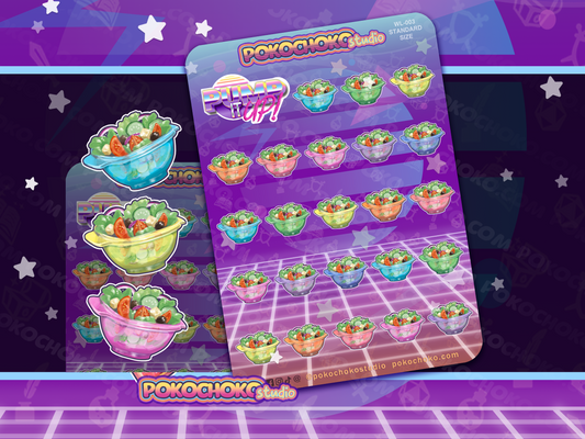 Salad Weight loss Sticker Sheet