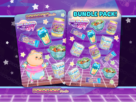 Piggy Weight loss Food Sticker Sheet BUNDLE