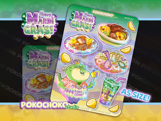 Mardi Gras Sticker Sheet